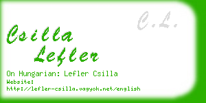 csilla lefler business card